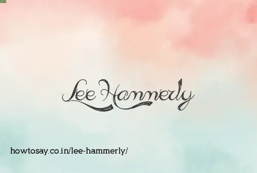 Lee Hammerly