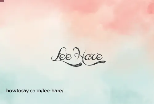 Lee Hare