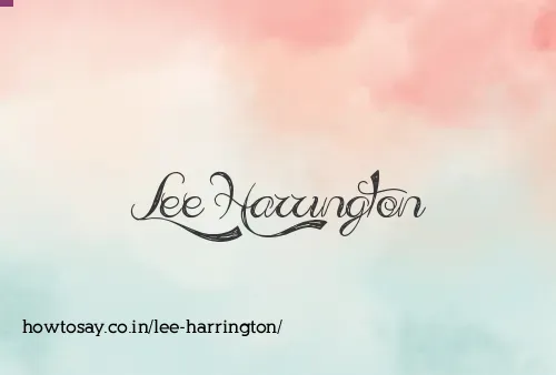 Lee Harrington