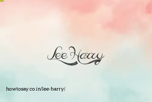 Lee Harry