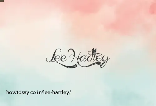 Lee Hartley