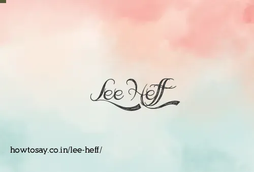 Lee Heff