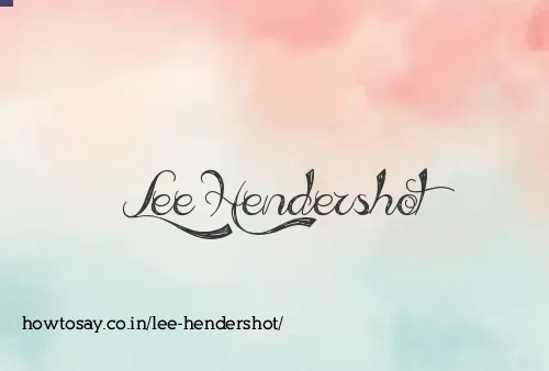 Lee Hendershot