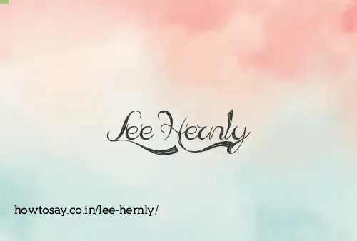Lee Hernly