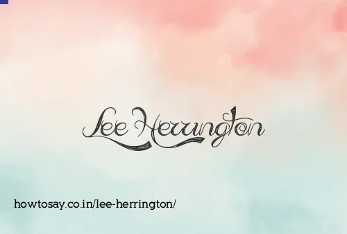 Lee Herrington