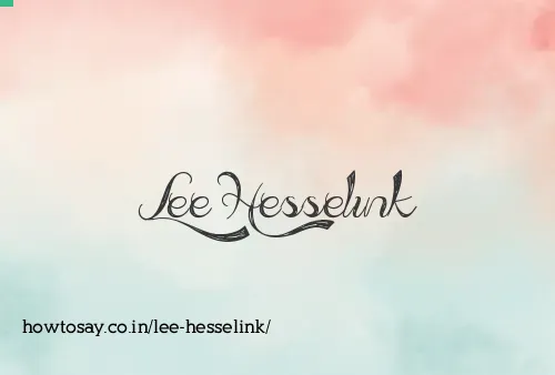 Lee Hesselink