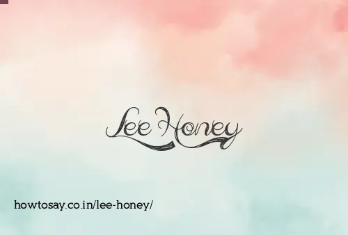Lee Honey