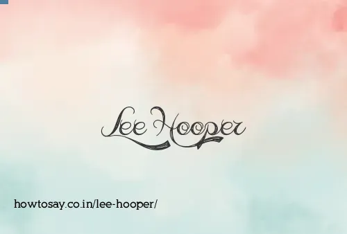 Lee Hooper