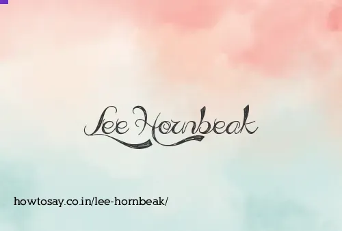 Lee Hornbeak