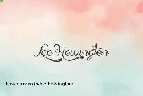 Lee Howington