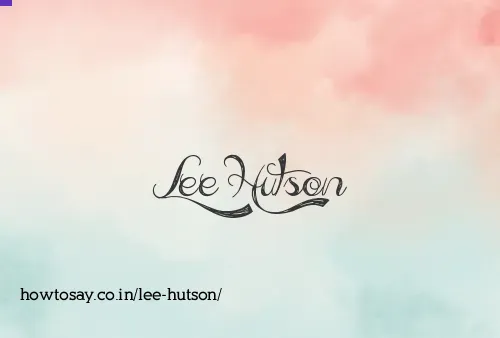Lee Hutson