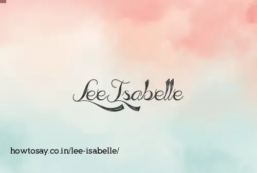 Lee Isabelle