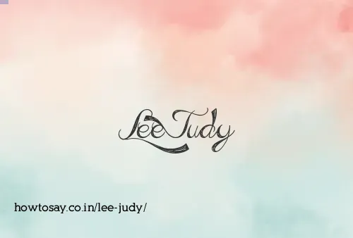 Lee Judy