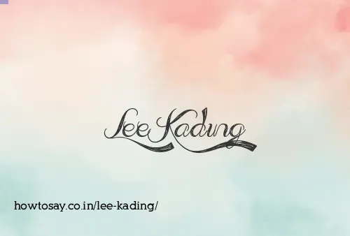 Lee Kading