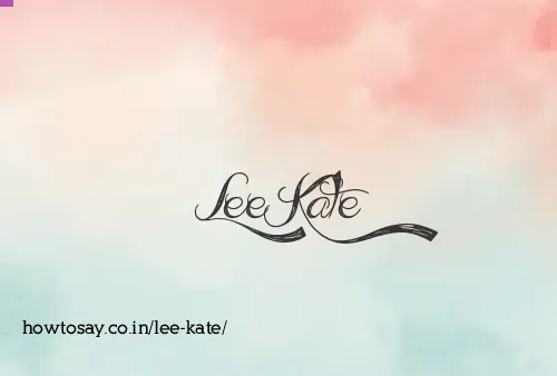Lee Kate