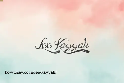 Lee Kayyali