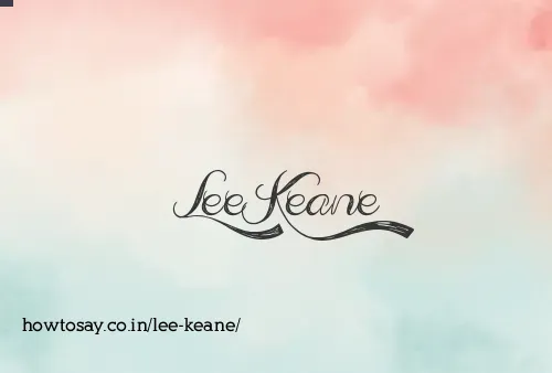Lee Keane
