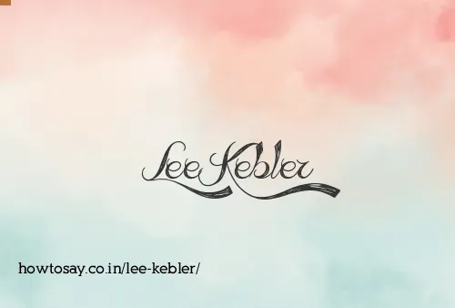 Lee Kebler