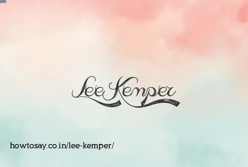 Lee Kemper
