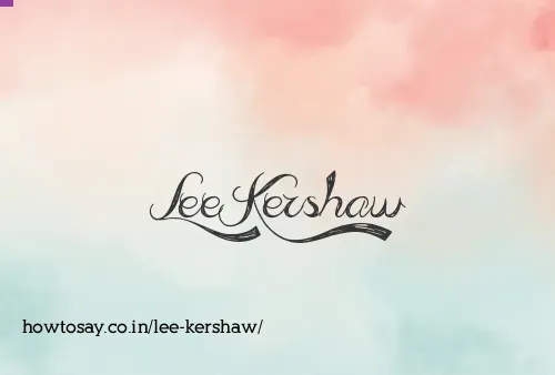 Lee Kershaw