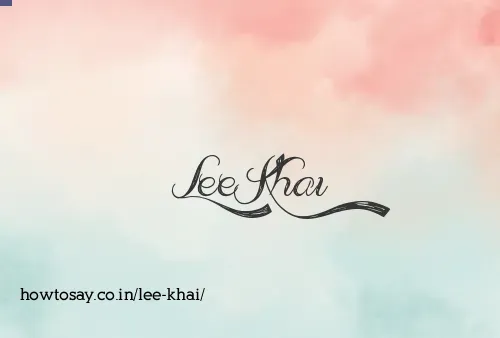 Lee Khai