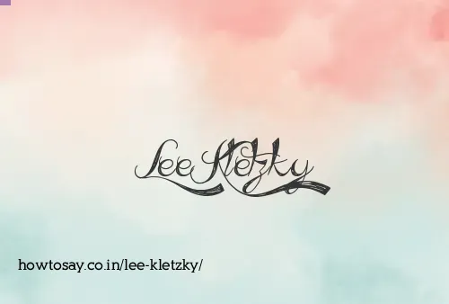 Lee Kletzky