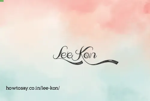 Lee Kon