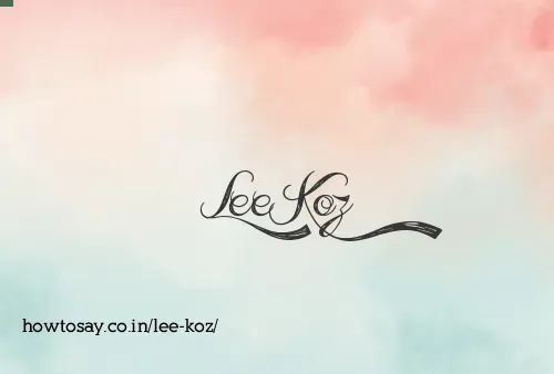 Lee Koz