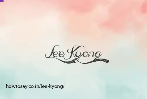 Lee Kyong