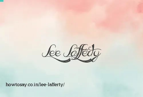 Lee Lafferty