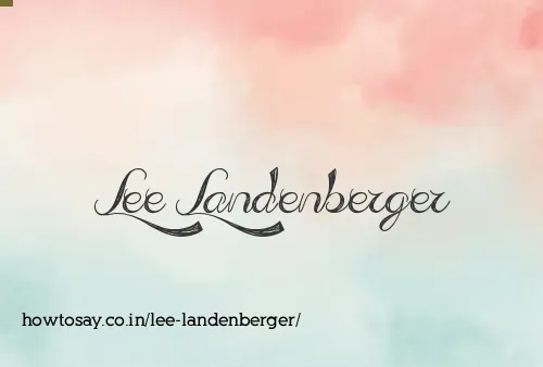 Lee Landenberger
