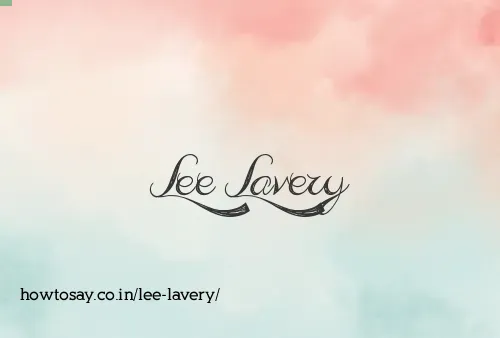 Lee Lavery