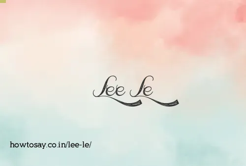 Lee Le