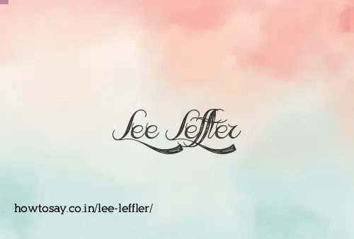 Lee Leffler