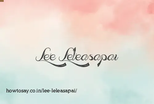 Lee Leleasapai
