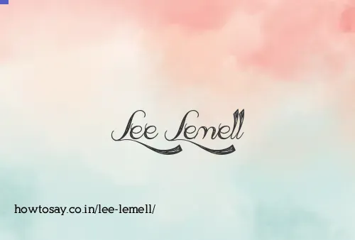 Lee Lemell