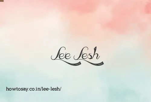 Lee Lesh