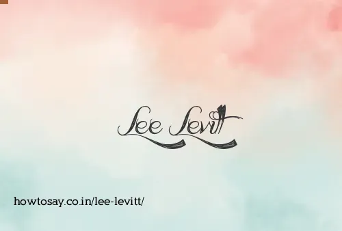 Lee Levitt