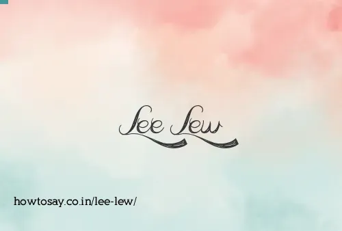 Lee Lew