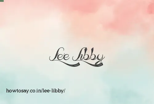 Lee Libby