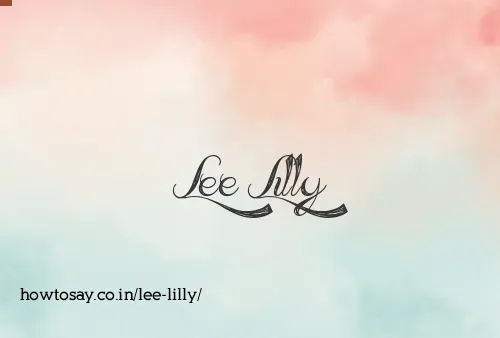 Lee Lilly