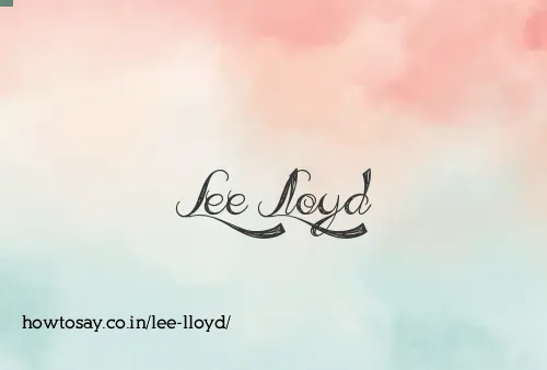 Lee Lloyd