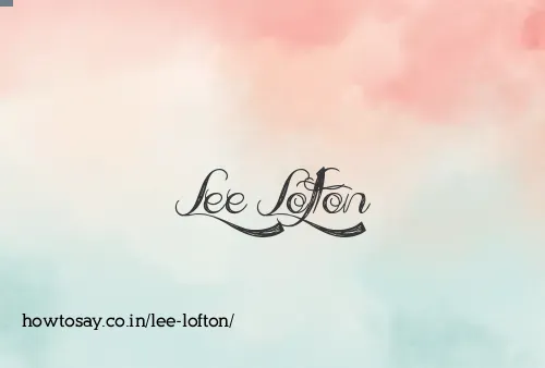 Lee Lofton