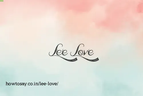 Lee Love