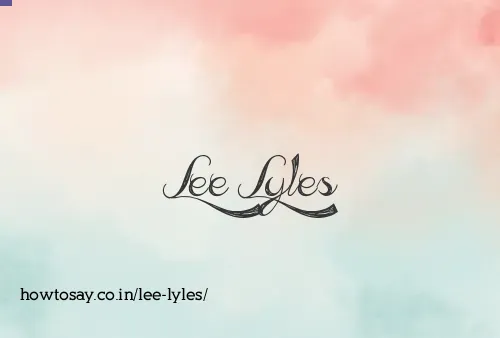 Lee Lyles
