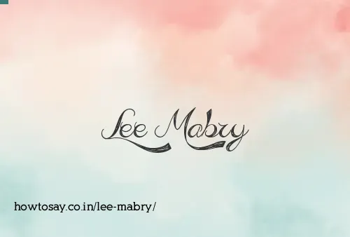 Lee Mabry