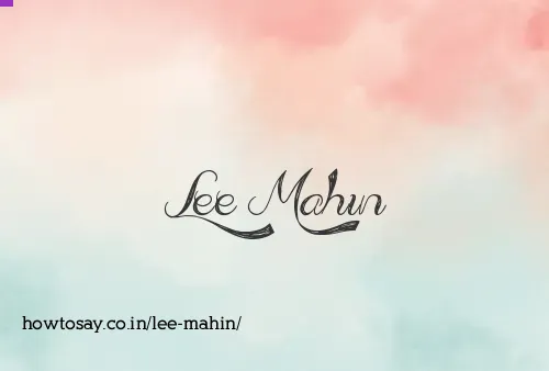 Lee Mahin