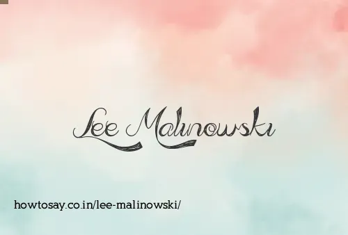 Lee Malinowski