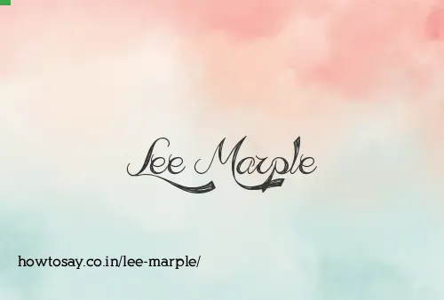Lee Marple