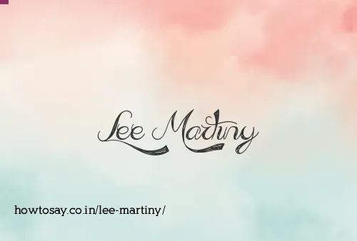 Lee Martiny